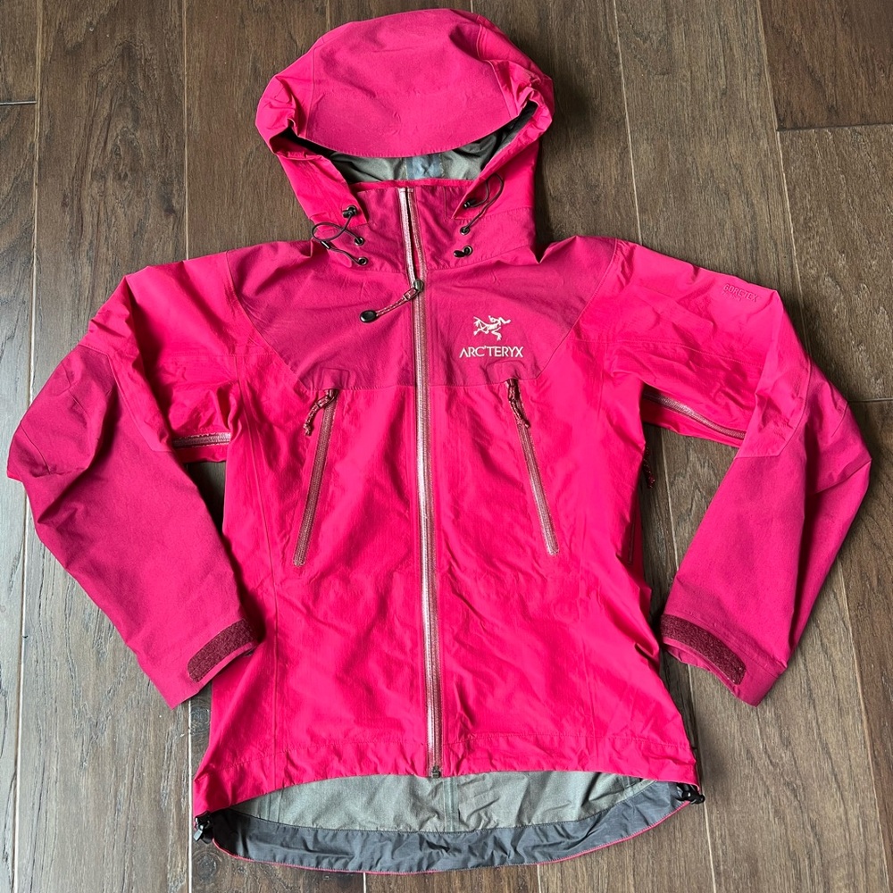 Arc'teryx Hot Pink Hooded Shell Jacket